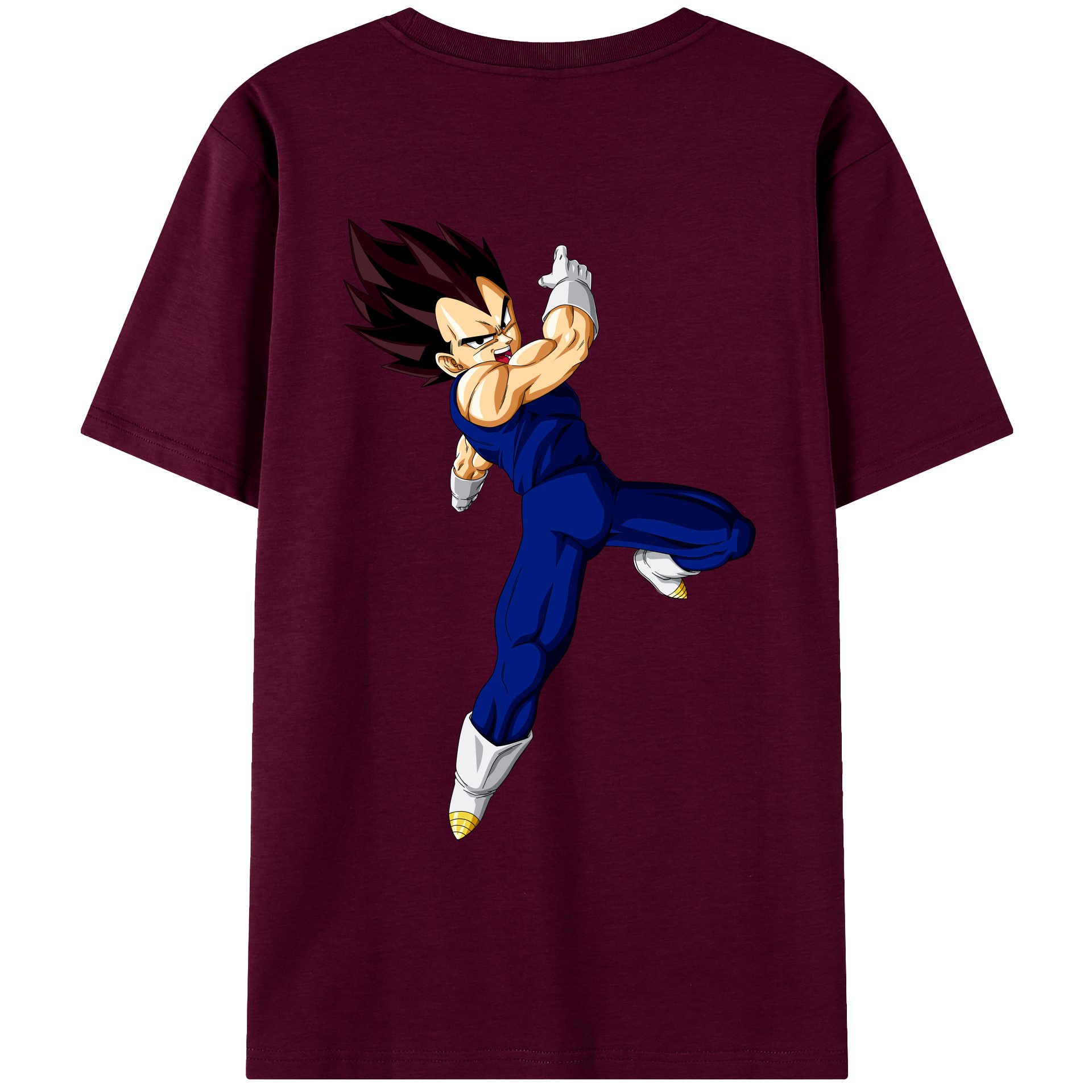 （画像用） ドラゴンボール ベジータ四世（Bejīta Yonsei）DRAGON BALL Vegeta IV レディース半袖Tシャツ(バックプリント)